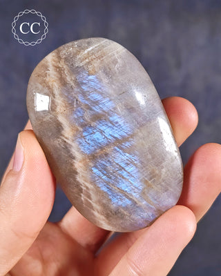 Blue Moonstone | Peristerite Palm Stone #2