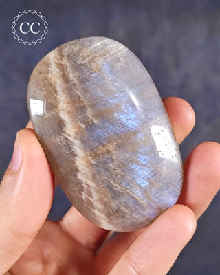 Blue Moonstone | Peristerite Palm Stone #2
