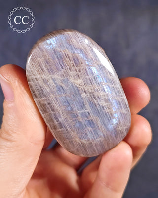 Blue Moonstone | Peristerite Palm Stone #3