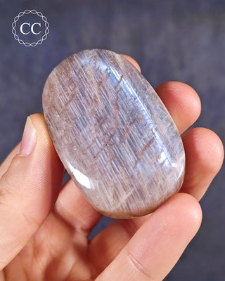 Blue Moonstone | Peristerite Palm Stone #3