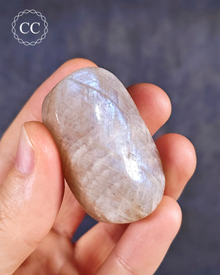Blue Moonstone | Peristerite Palm Stone #4