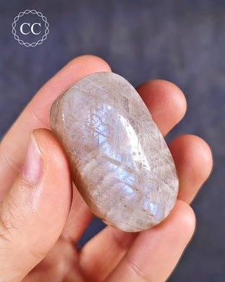 Blue Moonstone | Peristerite Palm Stone #4