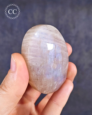 Blue Moonstone | Peristerite Palm Stone #1