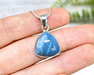 Blue Opal Silver Necklace #3