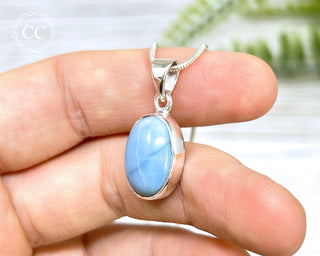 Blue Opal Silver Necklace #1