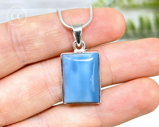 Blue Opal Silver Necklace #2