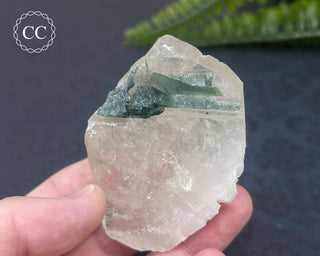 Blue Tourmaline on Quartz #4