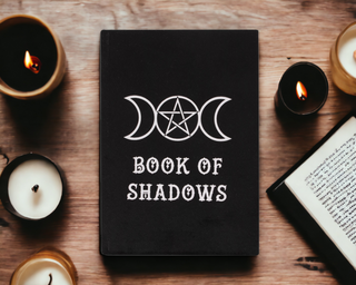 Book of Shadows Black Velvet Notebook