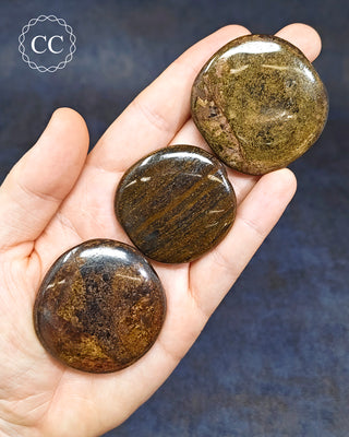 Bronzite Palm Stone
