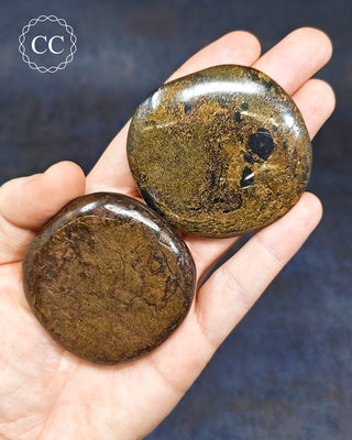 Bronzite Palm Stone