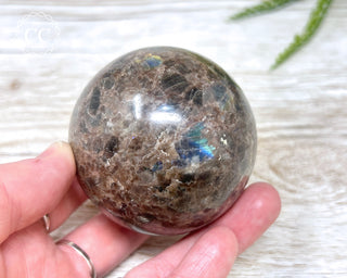 Brown Larvikite Sphere #2