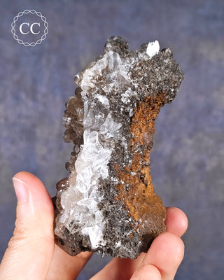 Calcite with Chalcophanite - Herculano Mine, Spain #1