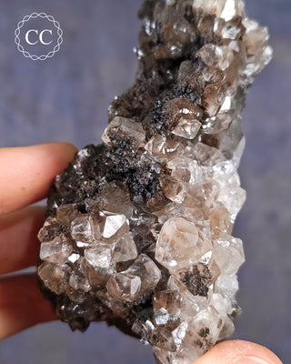 Calcite with Chalcophanite - Herculano Mine, Spain #1