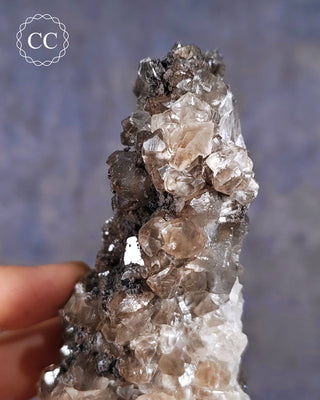 Calcite with Chalcophanite - Herculano Mine, Spain #1