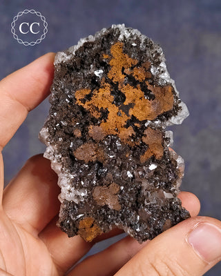 Calcite with Chalcophanite - Herculano Mine, Spain #3