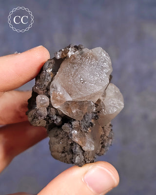 Calcite with Chalcophanite - Herculano Mine, Spain #4