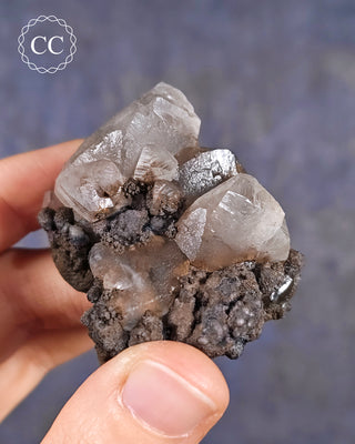 Calcite with Chalcophanite - Herculano Mine, Spain #4