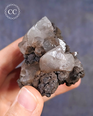 Calcite with Chalcophanite - Herculano Mine, Spain #4