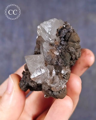 Calcite with Chalcophanite - Herculano Mine, Spain #4