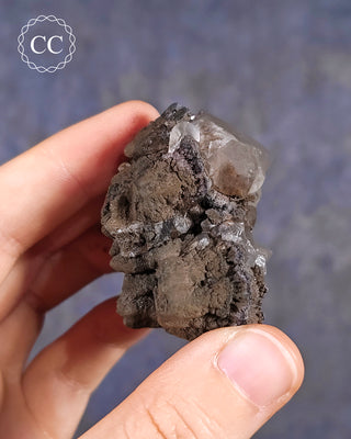 Calcite with Chalcophanite - Herculano Mine, Spain #4