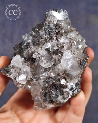 Calcite with Chalcophanite - Herculano Mine, Spain #5