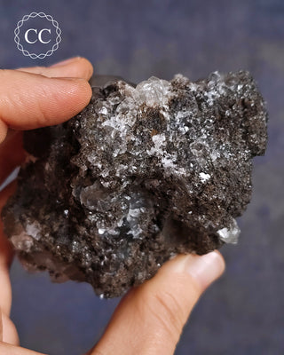 Calcite with Chalcophanite - Herculano Mine, Spain #5