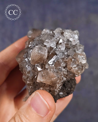 Calcite with Chalcophanite - Herculano Mine, Spain #6