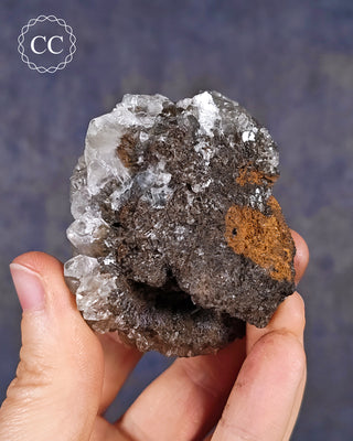 Calcite with Chalcophanite - Herculano Mine, Spain #6