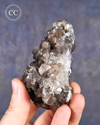 Calcite with Chalcophanite - Herculano Mine, Spain #1