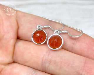 Carnelian Silver Earrings #1