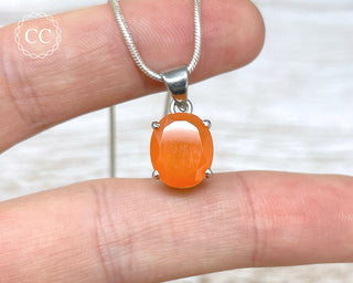 Carnelian Silver Necklace #2