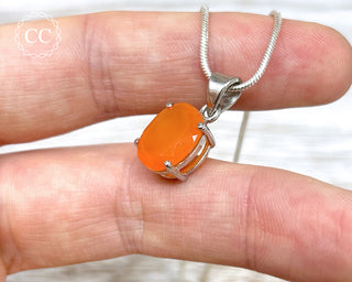 Carnelian Silver Necklace #2