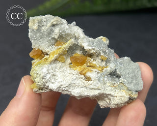 Celestite & Sulphur - Muculufa Mine #11