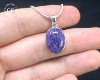 Charoite Silver Necklace #2