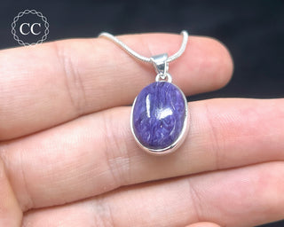 Charoite Silver Necklace #2