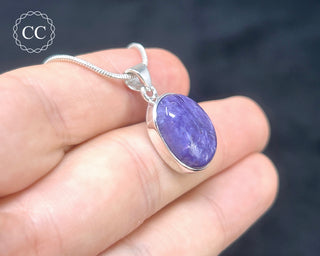 Charoite Silver Necklace #2