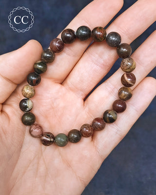 Cherry Creek Jasper 8mm Beaded Bracelet