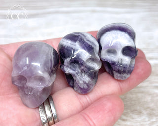 Chevron Amethyst Skull