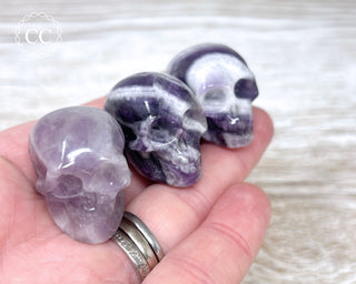 Chevron Amethyst Skull