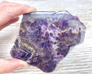 Chevron Amethyst Slice #1