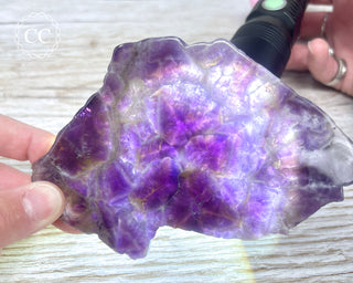 Chevron Amethyst Slice #3