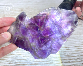 Chevron Amethyst Slice #3