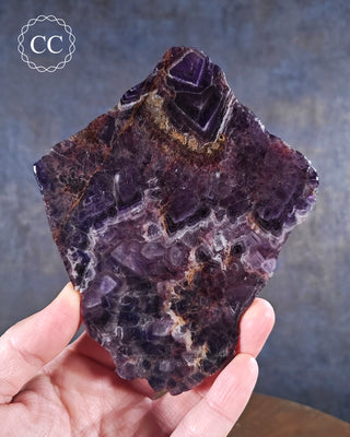 Chevron Amethyst Slice #1