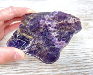 Chevron Amethyst Slice #1