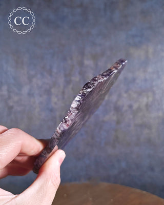 Chevron Amethyst Slice #1