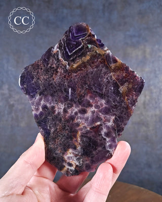 Chevron Amethyst Slice #1