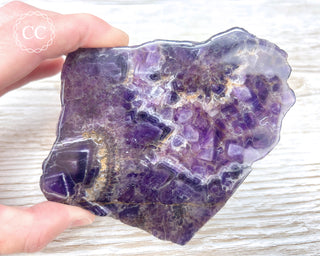 Chevron Amethyst Slice #1
