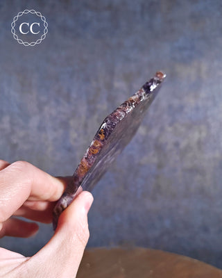 Chevron Amethyst Slice #1