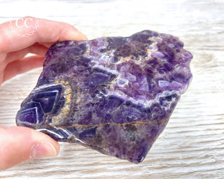 Chevron Amethyst Slice #1