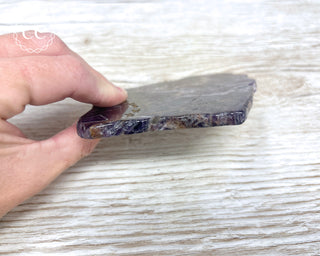 Chevron Amethyst Slice #1